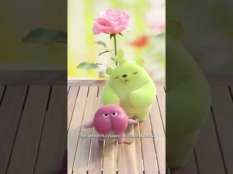 DOORO BEAR | ursodooro |ドーロベア萌芽熊  带刺玫瑰  ENG The beautiful roses all have thorns