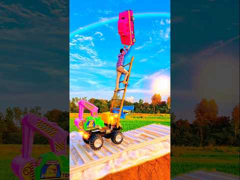 क्रेन से सीढ़ी लगा के कार बचाने वाला स्टंट 💥 🤯| #shorts
