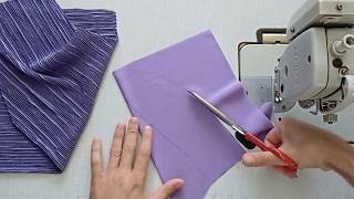 Add a piece of fabric to make the blouse and neck more beautiful