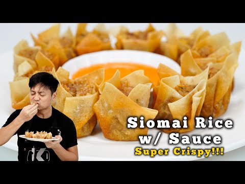 Siomai Rice With Cheese Sauce