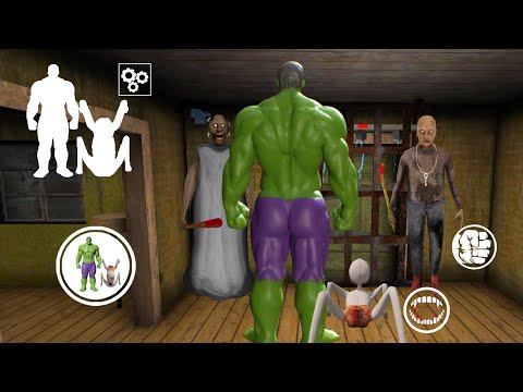 Playing as Hulk and Slendrina Child in Granny2 House | Mod Menu | Door Escape | Full Gameplay