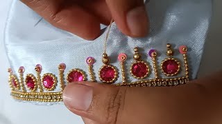 Beautiful and simple Aariwork sleeve design|embroidery design|blouse design|maggam work Blouse