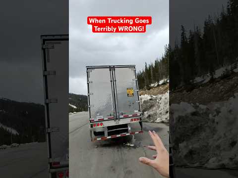 Rookie Driver Makes Career Ending Mistake! #truck #semi #truckdriver #rookie #cdl #trailer