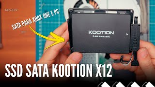 Coloquei o KOOTION X12 SSD SATA no meu Xbox e olha só no que deu!