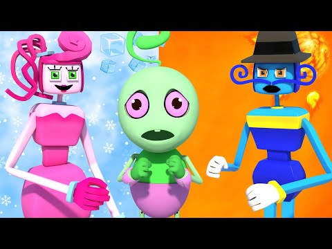 ROBLOX Brookhaven 🏡RP - FUNNY MOMENTS: HOT vs COLD Family Long Legs | Moblox Song