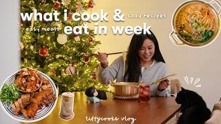 what i eat in a week *cozy recipes* 🍚 fresh kimchi + q&a with husband (kids? pet peeve? how we met)