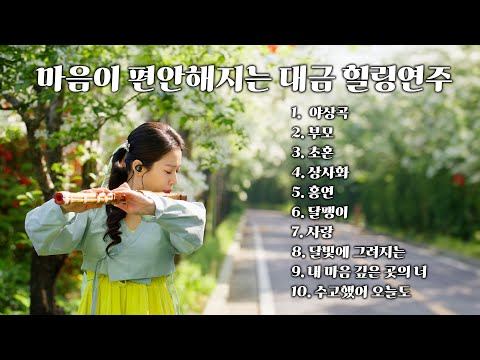 [Playlist] 마음이 편안해지는 대금 힐링 연주☁숲 속 휴식음악,스트레스 해소음악,명상음악