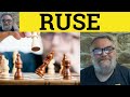 Understanding Ruses and Their Applications