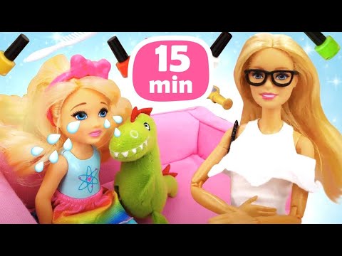 La bambola Barbie va al lavoro! Giochiamo con le bambole Barbie nei video divertenti per bambini