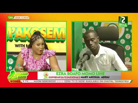 Ezra M'akosem with Maa Akos  11-12-24  on Ezra radio and tv|Akoma mu nsem