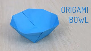 How to Make a Paper Bowl Easy - Origami Bowl Making Tutorial