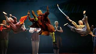 YouTube video thumbnail: Zambia's Shaolin Temple Offers a Softer Face of China