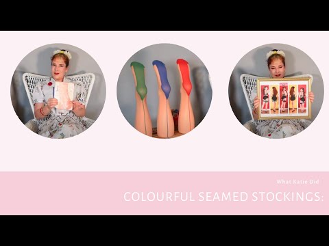 Seamed Stockings: Are Colourful Seams 1950s Period Correct?