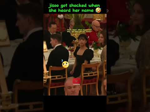 Jisoo gotshocked when she heard her name 😂😅#jisoo #blackpink #fyp #shorts #jennie#rosé