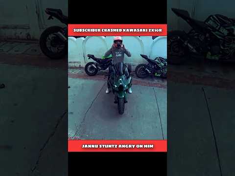 Jannu Stuntz new kawasaki zx10r crashed by subscriber #shorts