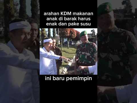arahan KDM makan anak di barak harus enak pake susu #dedymulyadi #kdm