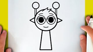 How to Draw Simon - Incredibox Sprunki Step by Step