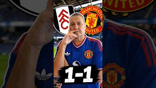 Man United could only draw against Fulham. #MUFC