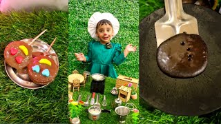 🤤mini lolipop🤤and mini Oreo Dora cake 🎂😋| #miniaturecooking| tyni cooking| mini fareeha