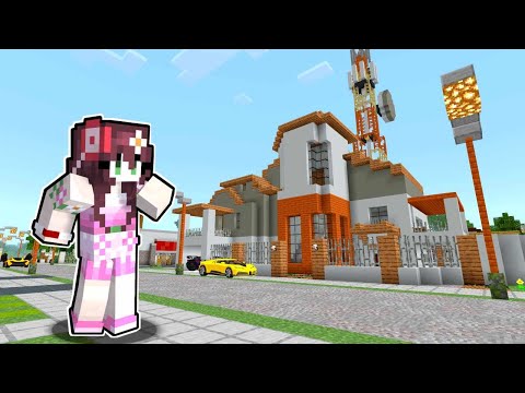 I Spent Night at BG HOUSE in UWU CITY in Minecraft PE! (Tagalog)