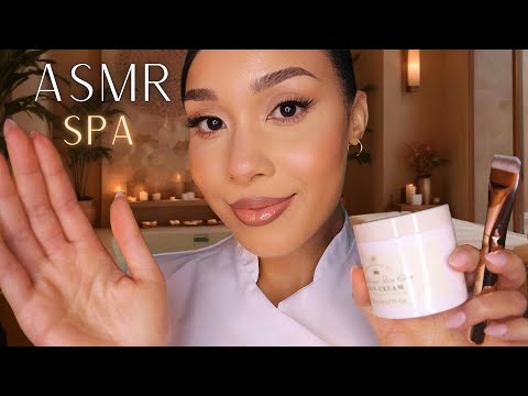 ASMR Cozy Winter Spa Roleplay | Spa Facial Treatment & Massage With Spa Music And Layered Sounds