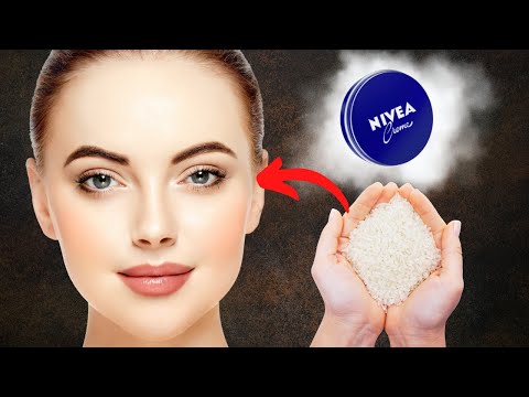 nivea and rice: the one secret that cosmetics doctors hid for glowing, tight skin!!