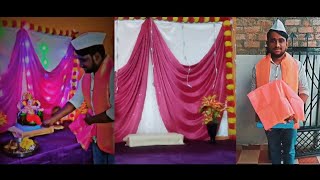 Ganpati Bappa decoration #vlog  no 1