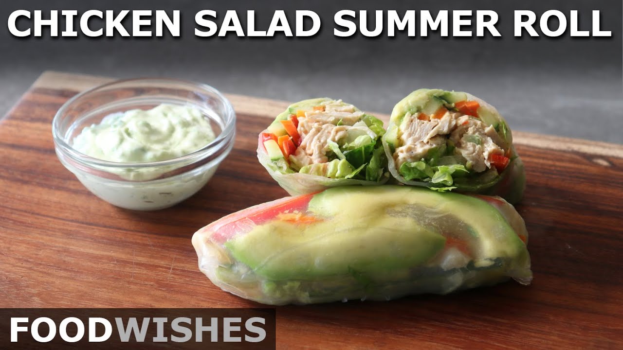 Chicken Salad Summer Rolls - Vietnamese-Style Salad Rolls