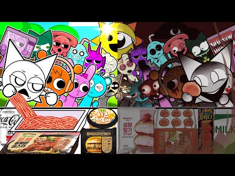 Sprunki: All Stars Assemble! Sprunki Horror VS Sprunki Normal MUKBANG | ASMR | Animation