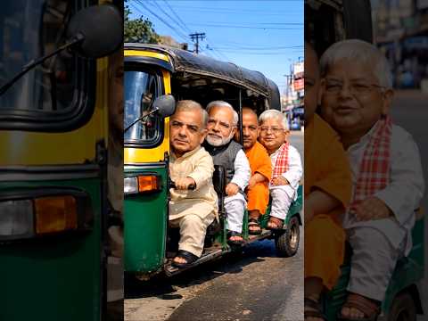 🤣 Auto Ride Gone Wrong | Shahbaz Sharif, Modi Ji, Lalu Yadav & Yogi Adityanath Comedy Show 🔥#funny