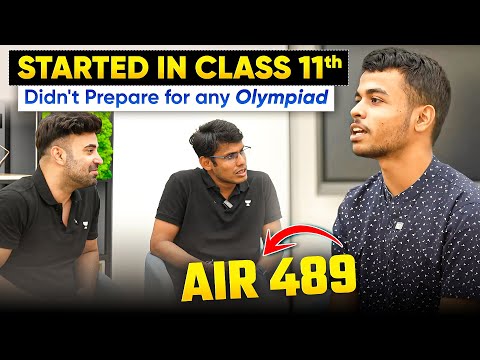 Yash (AIR 489, SC Rank 3) - JEE Advanced 2025 | Self Study, Olympiads, Youtube Channels Followed!