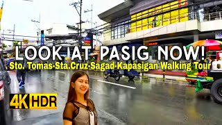 [4K HDR] Post-Rain Walking Tour | Sto. Tomas-Sta. Cruz-Sagad To Kapasigan | Real Streets Of Pasig 🇵🇭