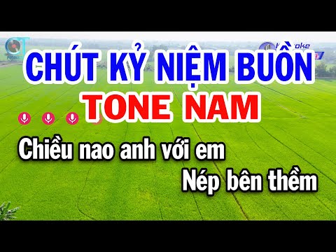 Karaoke Chút Kỷ Niệm Buồn Tone Nam ( Dm ) Nhạc Sống Phối Mới | Karaoke Đồng Sen