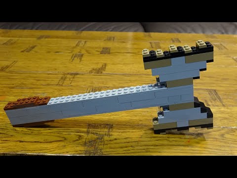 Building a Lego Dual Bladed Military Axe