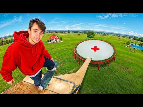 Extreme Sports VS. World's Biggest Trampoline