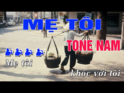 Mẹ Tôi Karaoke Tone Nam (Em) Beat Chuẩn Nhạc Sống | Trung Hiếu Karaoke