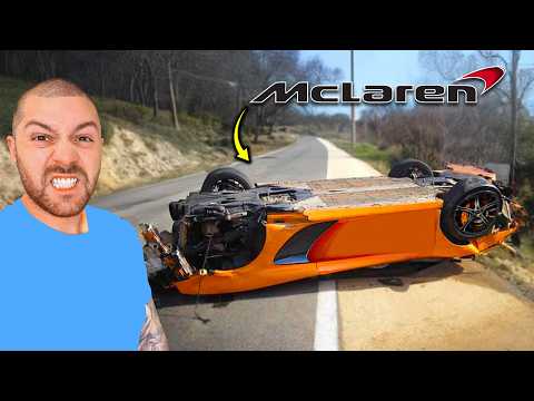 REBUILDING MY WRECKED MCLAREN THAT WAS UPSIDE DOWN