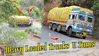 "U" Turn ధాతితే ఇంకా Safe గా ఈ Ghat నుండీ ప్రాణాలతో బయట పాడినట్టే #automobile #lorry #truck