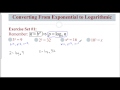 Logarithmic Form and Exponential Equations