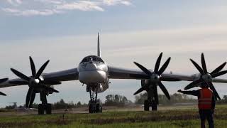 Two Tu-95ms long-range strategic missile carriers flight of the Sea of Japan