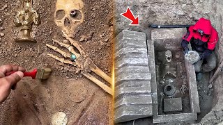 We Discovered a 3000-year-old ancient tomb. Treasure hunt with metal detector!