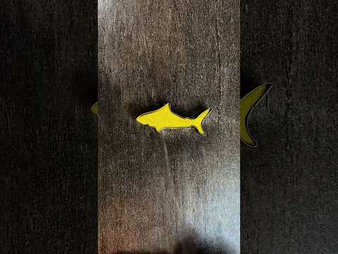 Satisfying Yellow Kinetic Sand Shark Shape