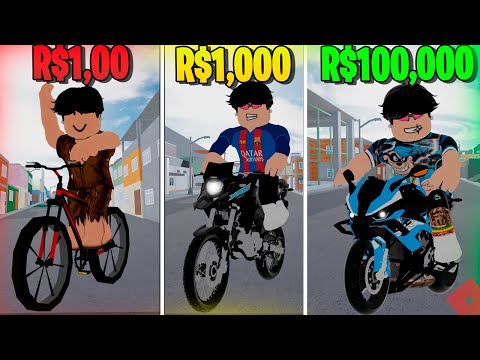 MOTO de R$1,00 VS de R$100,000 💲  Roblox rp Rodograu