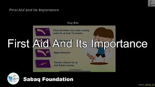 First Aid and Its Importance