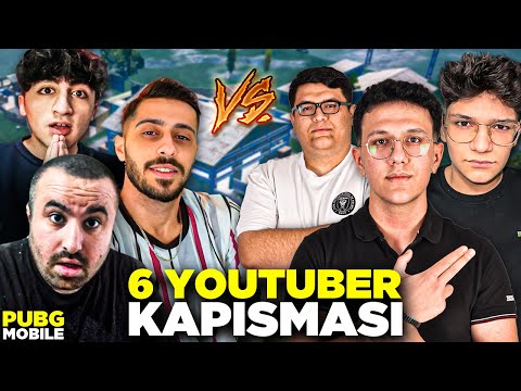 6 YOUTUBER VS ATTIK! w/ Sasuke carl alemdeseko jezzy mavi | PUBG MOBİLE