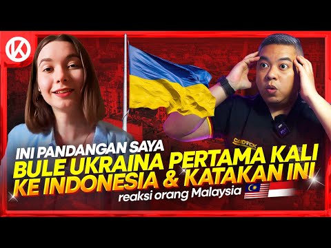 Wow‼️ Bule Ukraina Pertama Kali Ke Indonesia dan Ini Tanggapannya 🇮🇩🇲🇾 Reaction