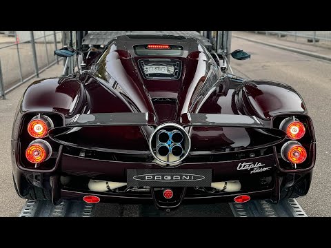 Cars Arriving at Auto Zürich 2024 - NEW Pagani Utopia Roadster, 4x Koenigsegg, 250GT Lusso, NEW M5