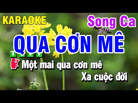 Karaoke Qua Cơn Mê Nhạc Sống Song Ca Cm | Beat Huỳnh Anh