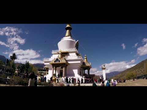 Aerial view of Bhutan
