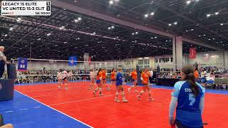 AAU Nationals- Legacy Elite East VC United 15-3 Elite
